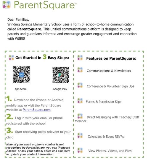 ParentSquare Log In Information